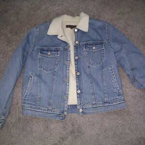 Jones Jean Jacket Mens Medium with Sherpa lining